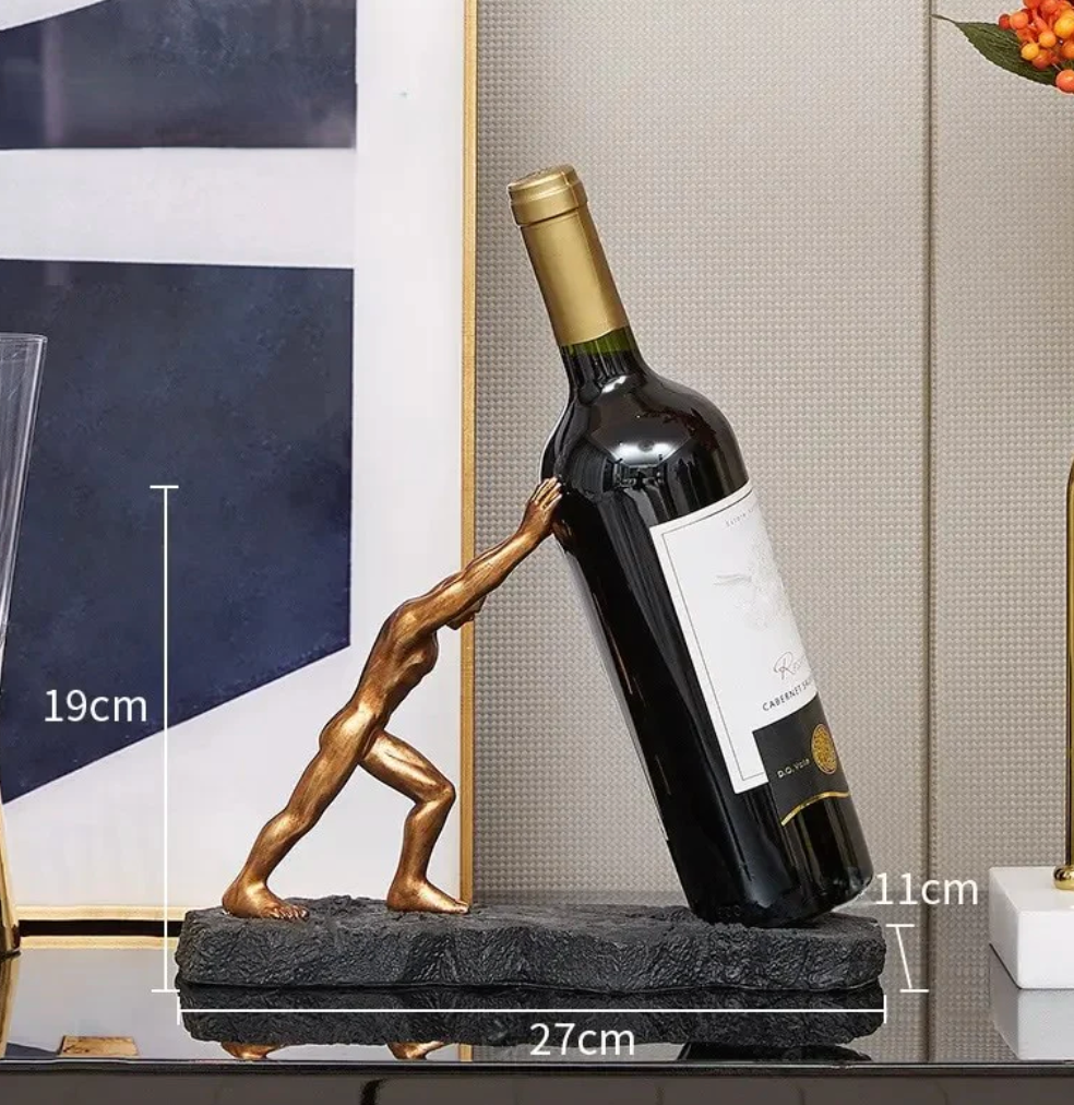 Skanto | Wine Bottle Holder - VinoLux - Premium Design - Luxurious Eye-Catcher