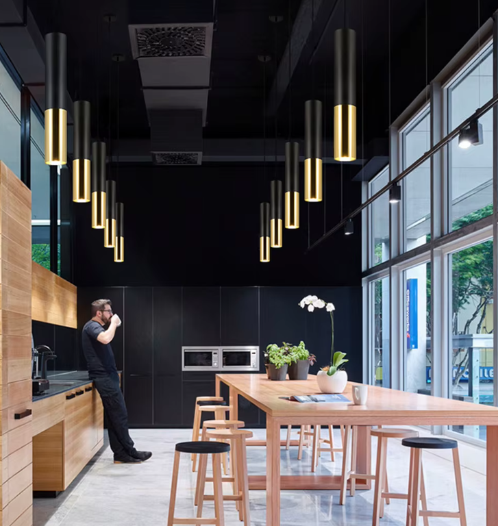 BowLift | Stark Concrete Pendant Light – Dimmable Ceiling Lamp