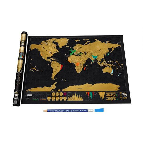 Scratch Off World Map (2 Sizes) | Karnz