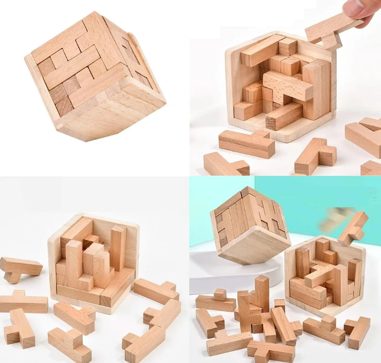 Wooden intelligence toy Brain teaser game | Karnz