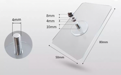 Self-adhesive nail | Load capacity of 10 kg | Suitable for all walls | Karnz
