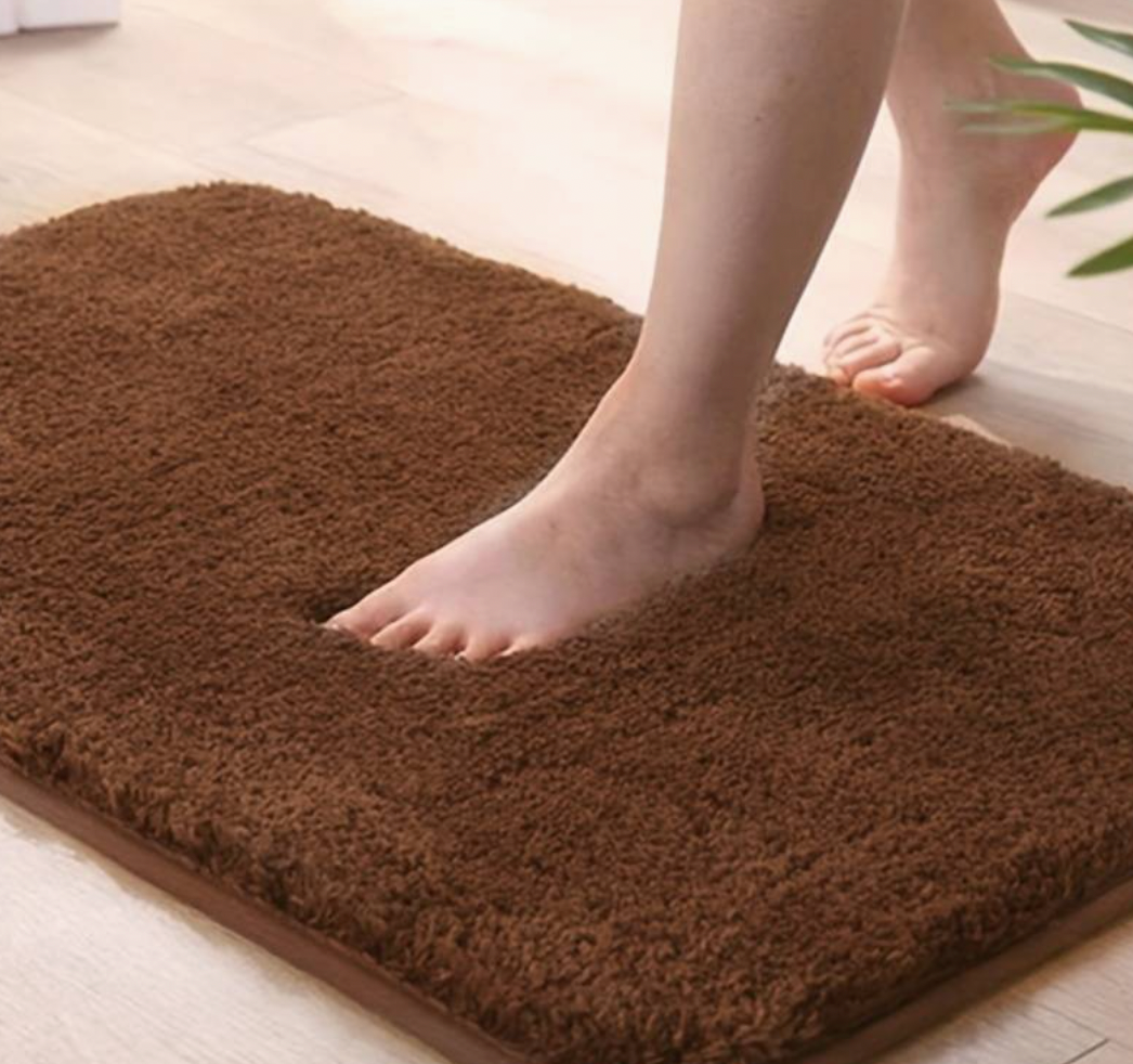 Thick Microfiber Bath Mat - Soft, Absorbent, Non-Slip - Perfect for Bathrooms and Bedrooms | Skanto