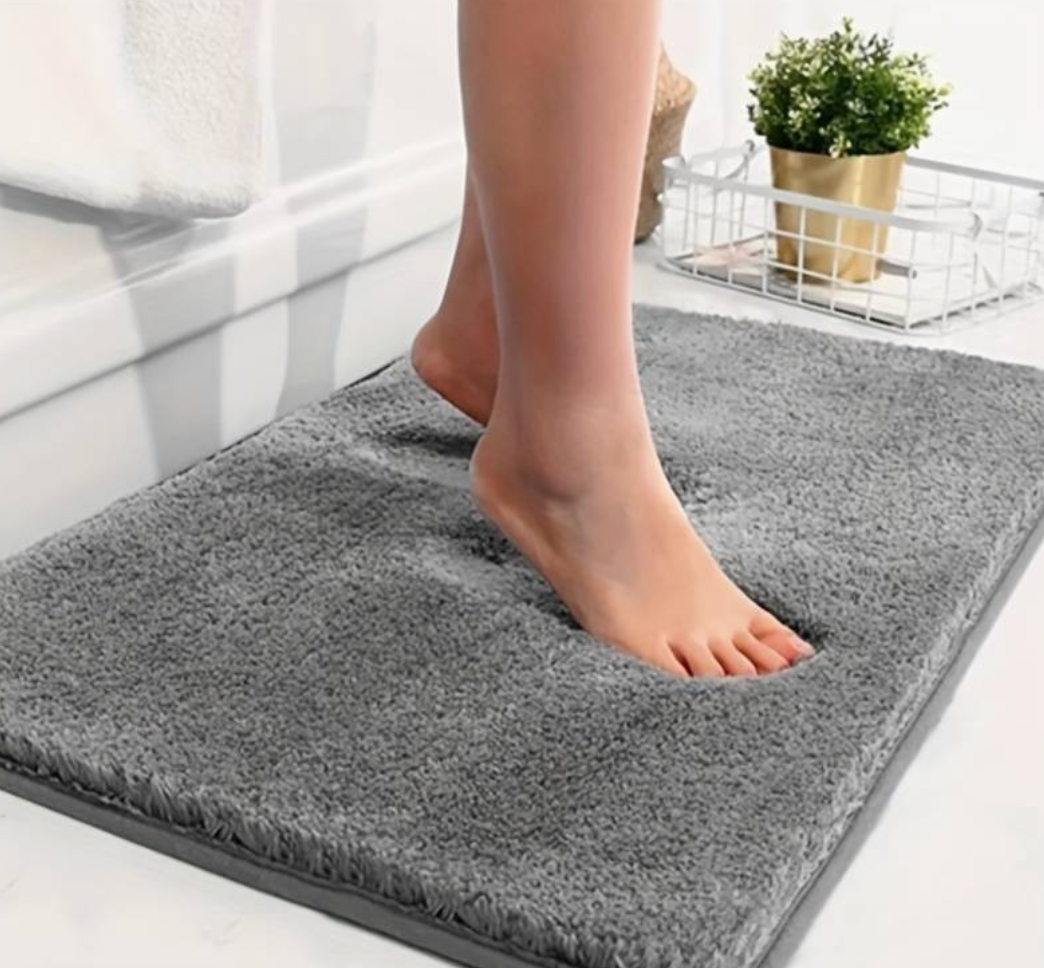 Thick Microfiber Bath Mat - Soft, Absorbent, Non-Slip - Perfect for Bathrooms and Bedrooms | Skanto