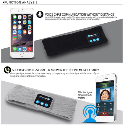 Skanto | Bluetooth Headband with Mic and Earphones