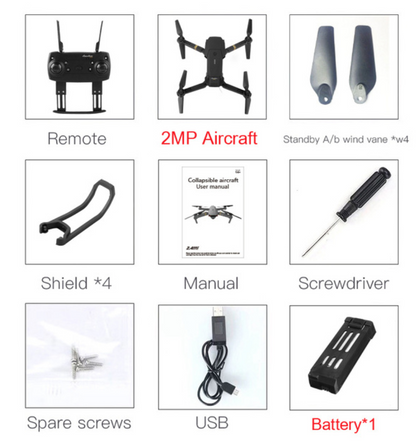 Skanto | Skyhawk HD Foldable Aerial Selfie Drone with 2MP Camera