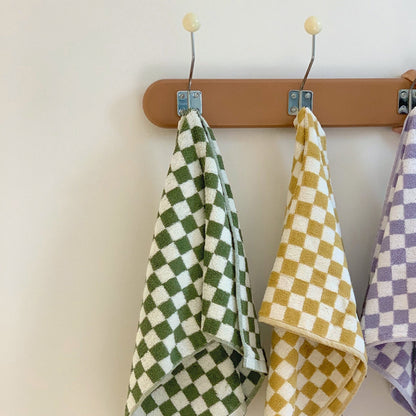 Colourful Checkerboard & Stripe Towels | Bowlift