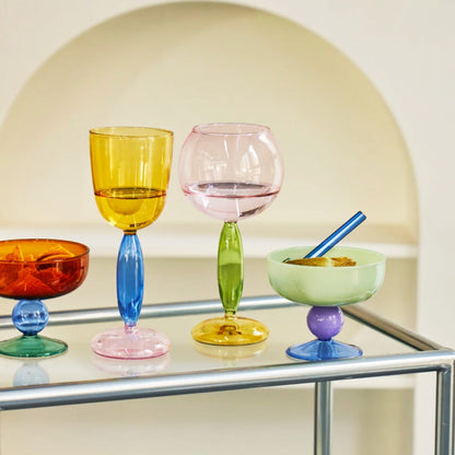 BowLift | Borosilicate 3-Color Glassware - Wine Glass