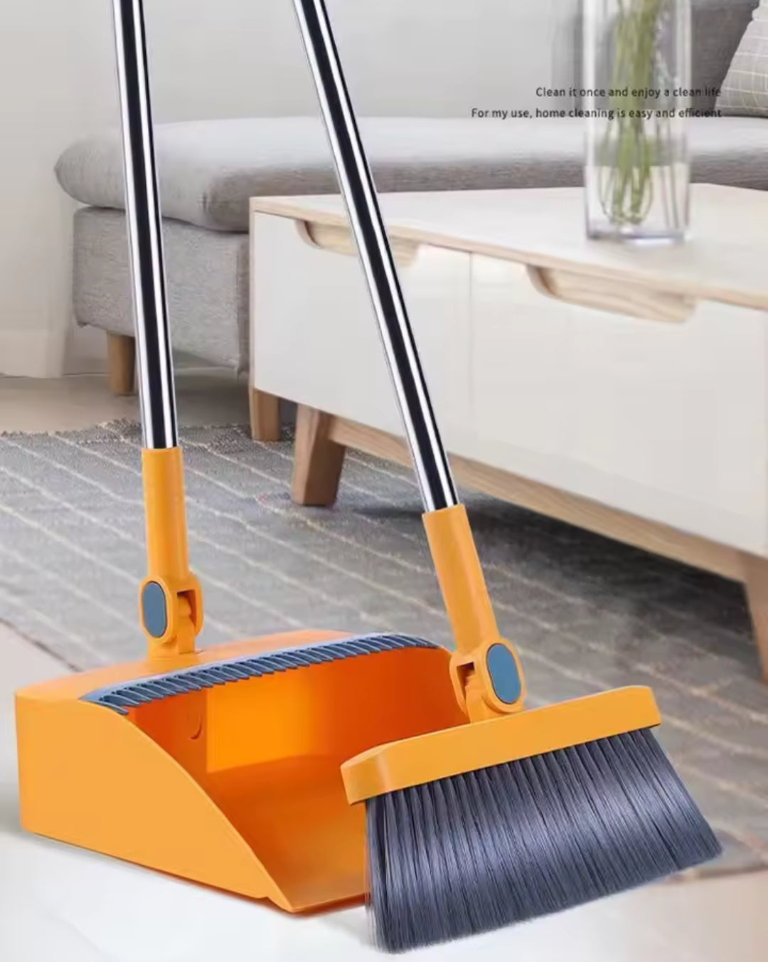 Skanto | Magnetic Broom and Foldable Dustpan Set