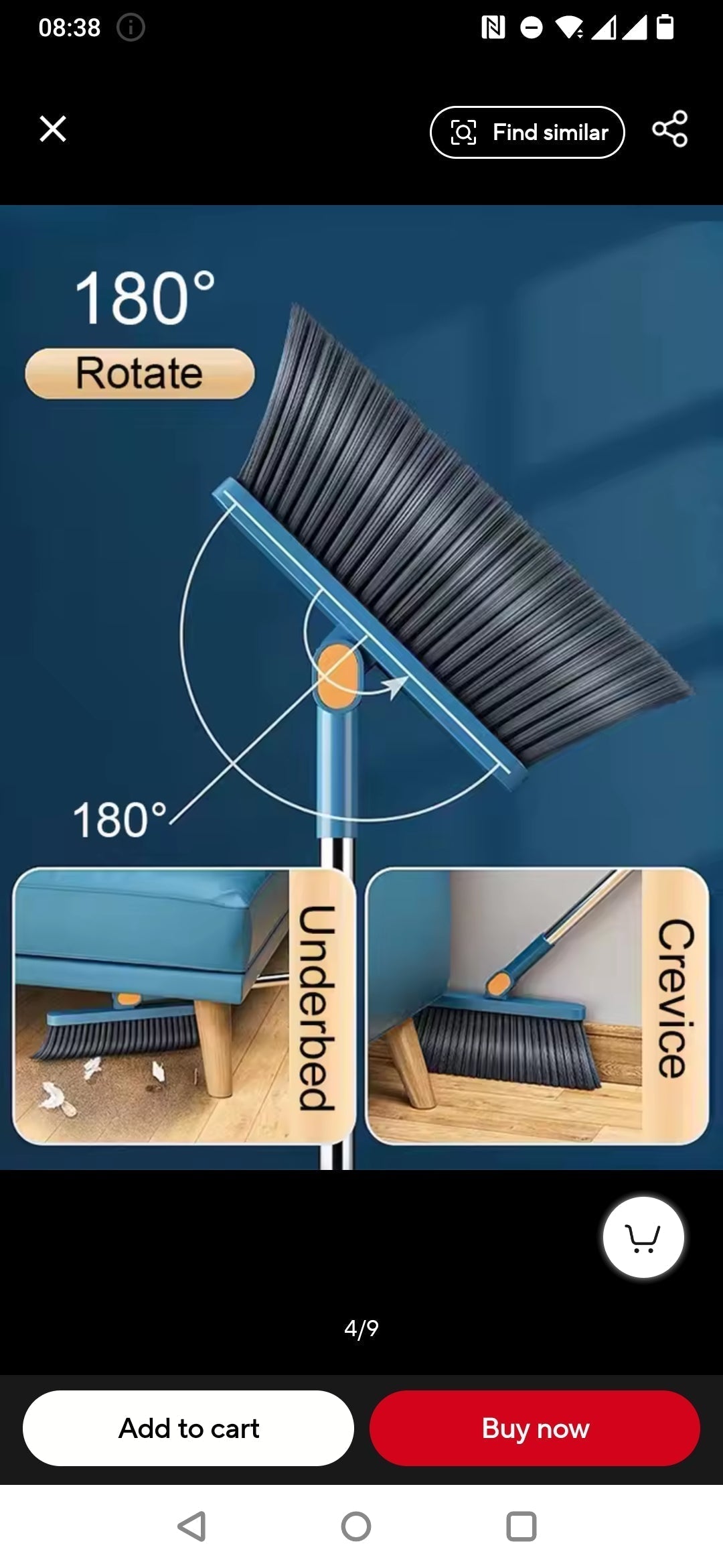 Skanto | Magnetic Broom and Foldable Dustpan Set