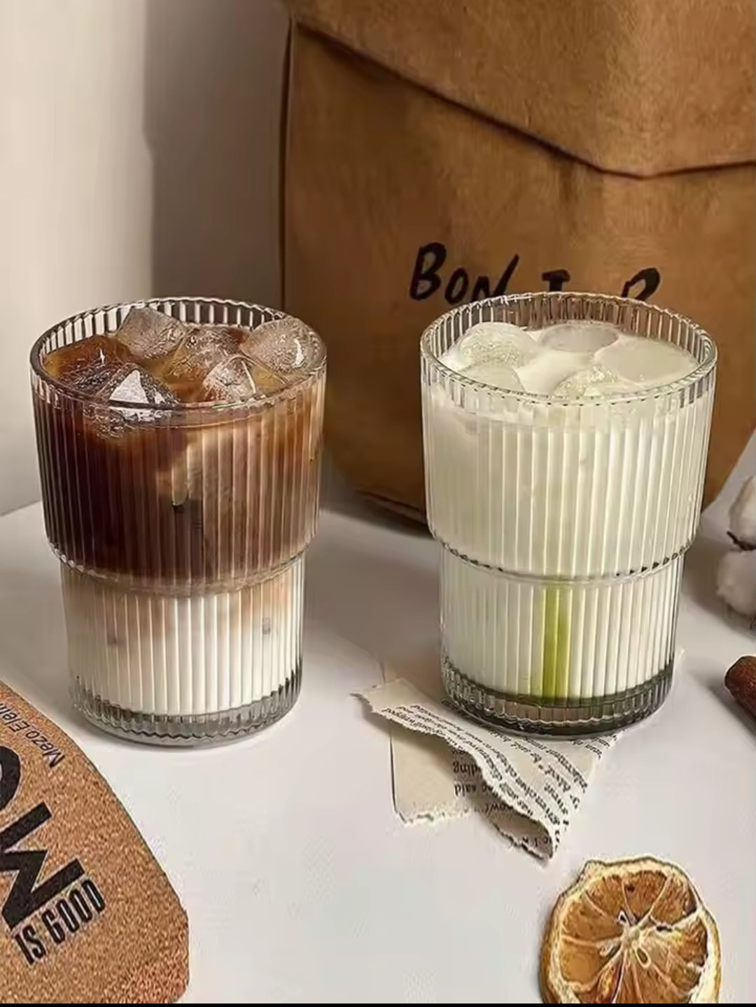 Skanto | 6Pc Ribbed Glass