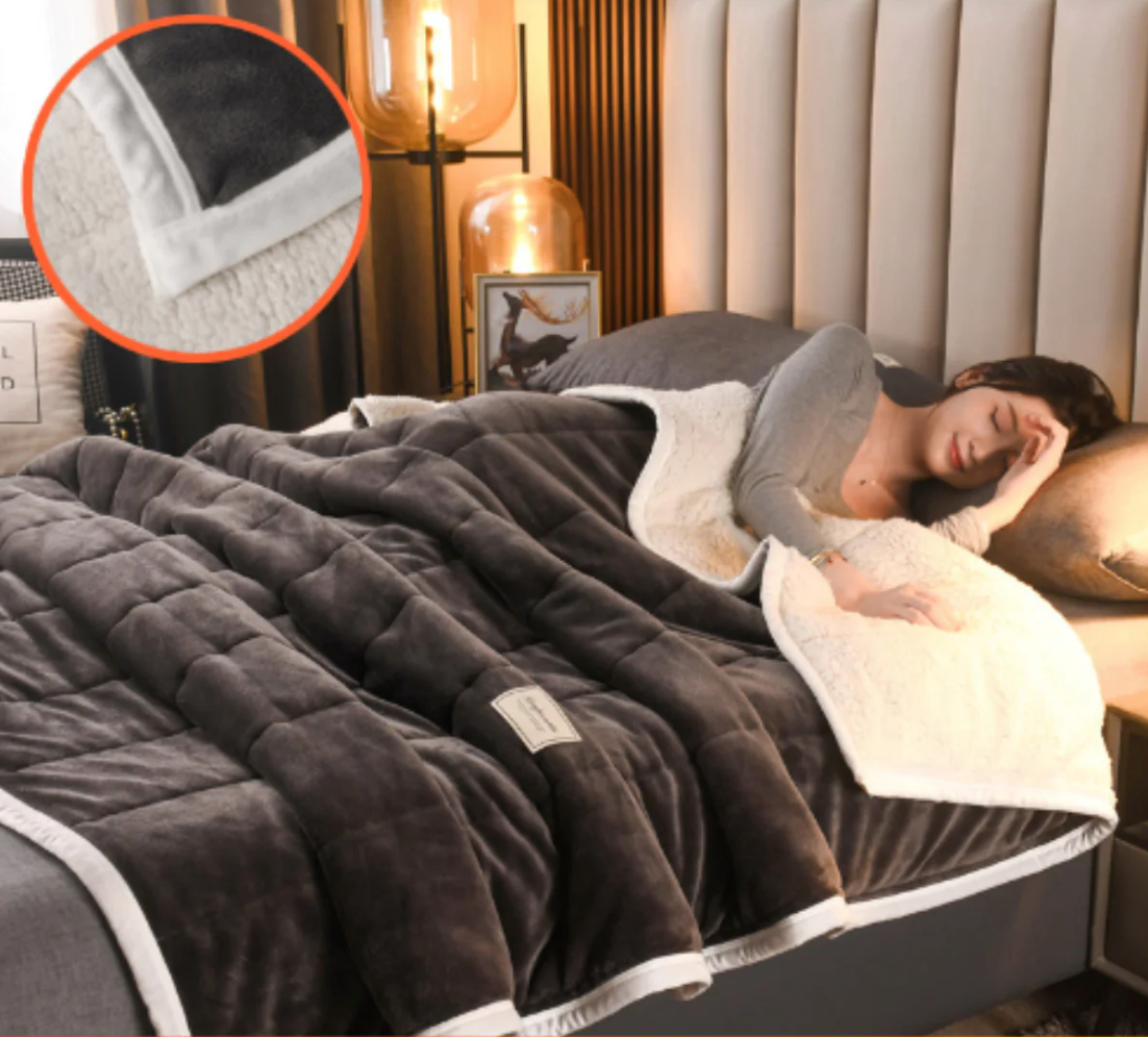 Ultimate three-layer blanket for cozy warmth