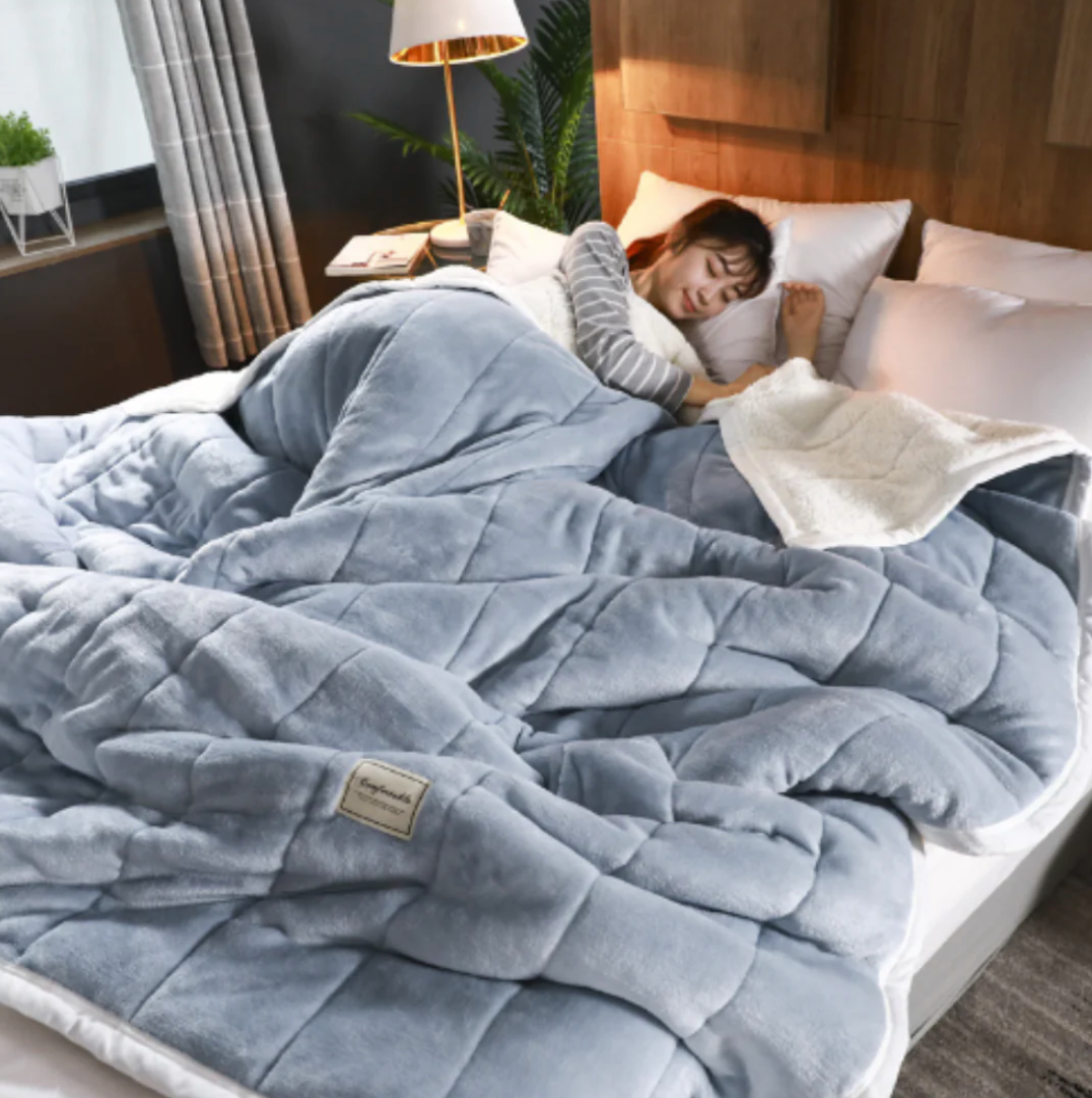 Ultimate three-layer blanket for cozy warmth