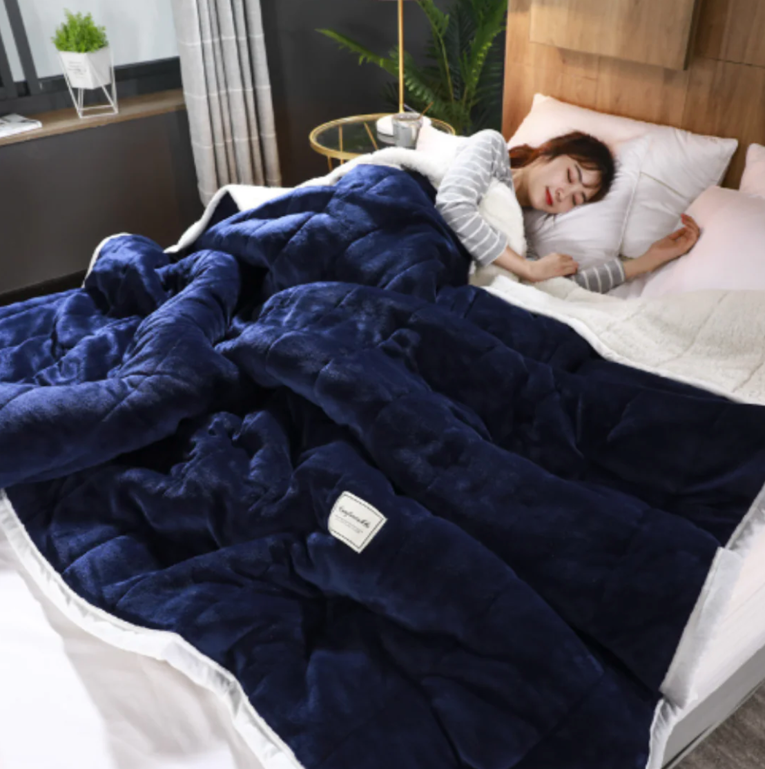 Ultimate three-layer blanket for cozy warmth