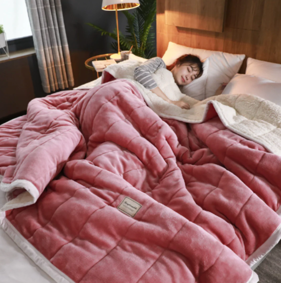 Ultimate three-layer blanket for cozy warmth