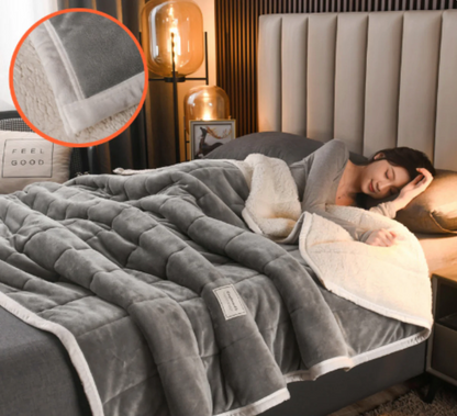 Ultimate three-layer blanket for cozy warmth