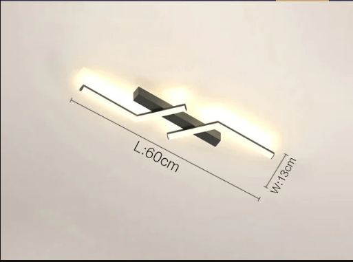 Skanto | Modern Flush-Mounted LED Line Ceiling Lamp – Minimalist & Energy-Saving