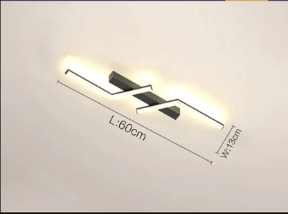 Skanto | Modern Flush-Mounted LED Line Ceiling Lamp – Minimalist & Energy-Saving