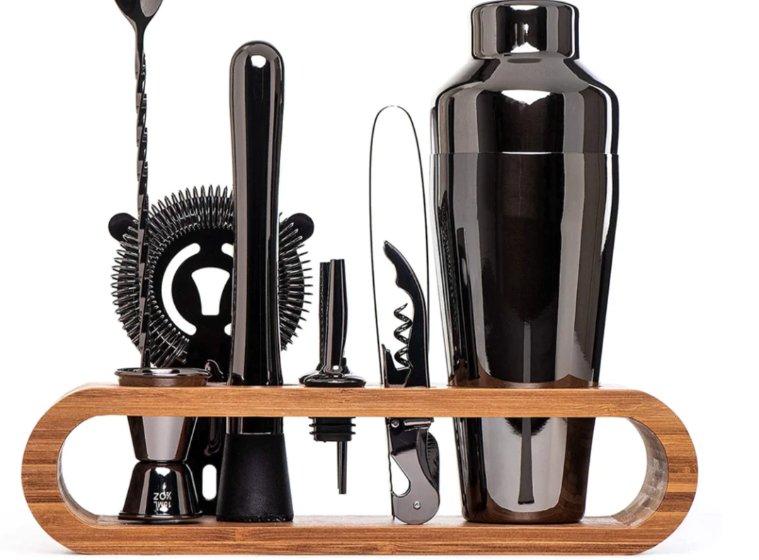 Skanto Metal Bar Set | Elegant Cocktail and Bartender Set | Perfect Drinks Easy to Make