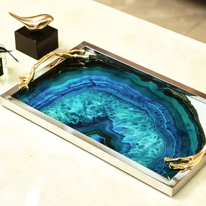 Blue Agate Tray Bowlift