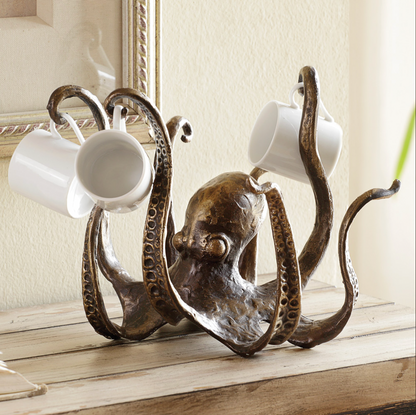 Kraken - Octopus Design Rustic Crunch Holder Bowl