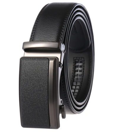 Elegant Luxury Men's Belt with Automatic Buckle