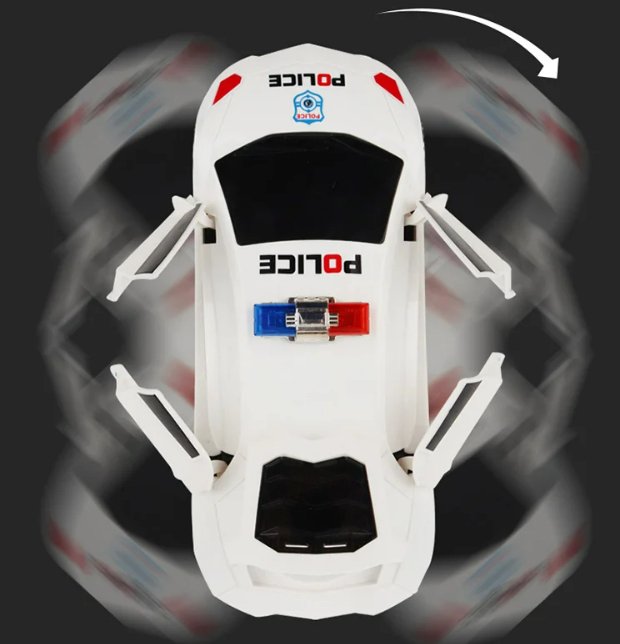 SpeedGlider – Dynamic Police Car with Lights and Sound Skanto