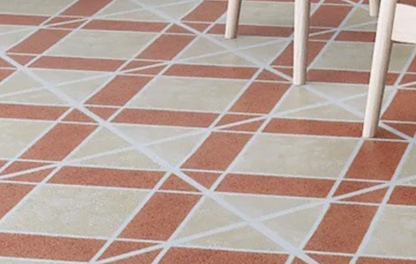 Self-adhesive PVC flooring, matte stone-look vinyl flooring
