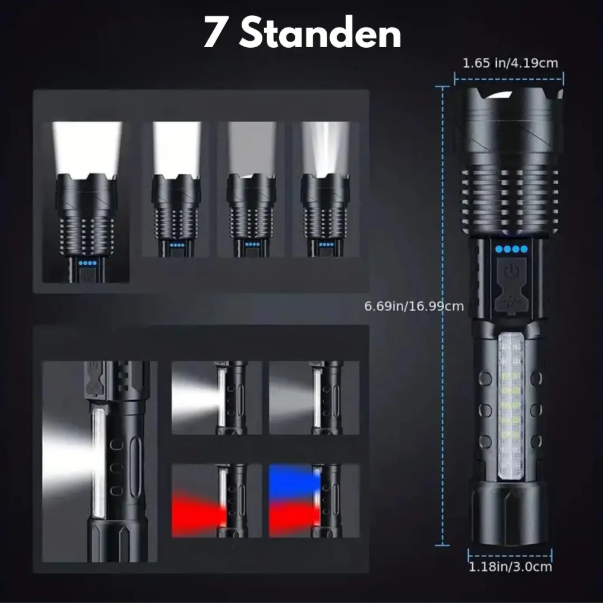 Skanto | High-Performance Military Flashlight with 5000 Lumens