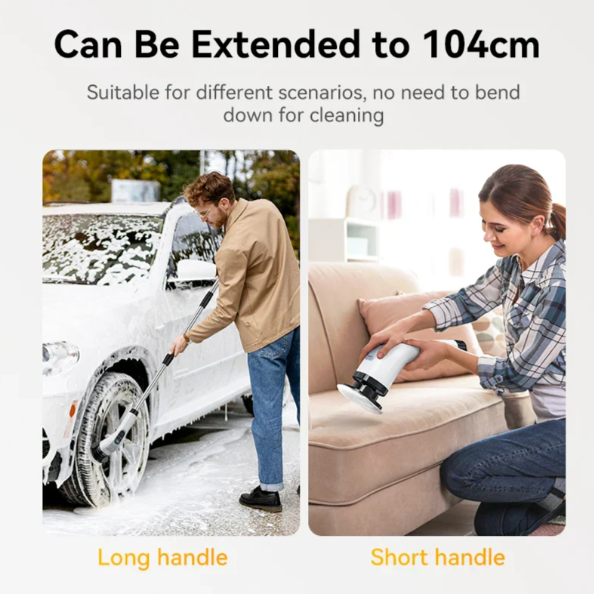 Skanto | Wireless Electric Cleaning Brush with 7 Interchangeable Attachments