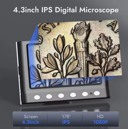 Skanto | Digital Microscope with 4.3'' Screen – 1000X Magnification