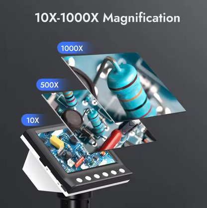 Skanto | Digital Microscope with 4.3'' Screen – 1000X Magnification