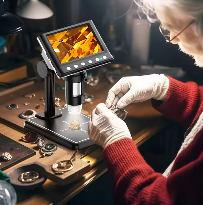 Skanto | Digital Microscope with 4.3'' Screen – 1000X Magnification