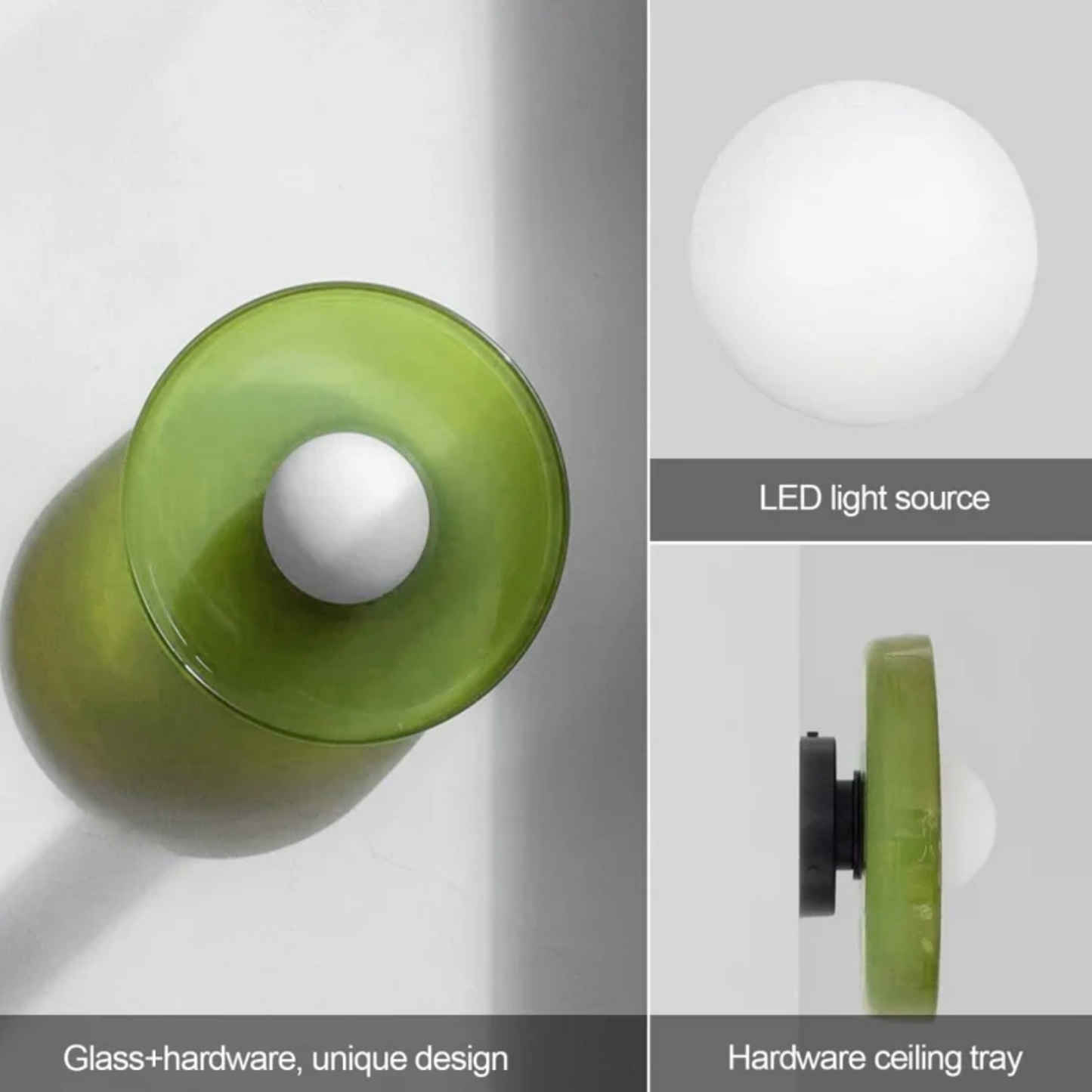 Sonnet Dual-Layered Glass Wall & Ceiling Light