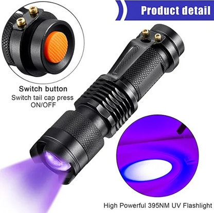Skanto | UV LED Flashlight – Ultraviolet Light for Stain Detection and Pet Urine