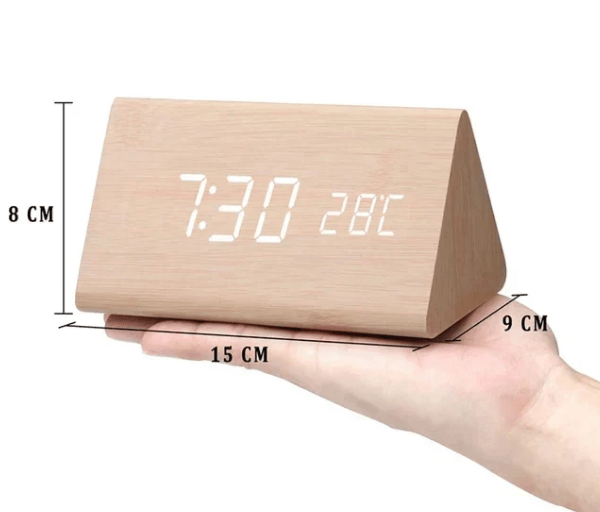 Voice-controlled LED Wood Clock | Karnz