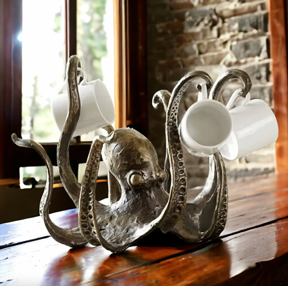 Kraken - Octopus Design Rustic Crunch Holder Bowl