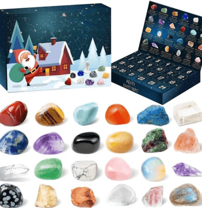 Skanto | Advent Calendar with 24 Real Gemstones for Young Explorers