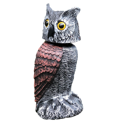 BowLift | Realistic 2-Pack Owl Decoy with Rotating Head – Outdoor Bird & Pest Repellent