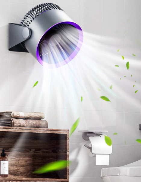 Luna Wall and Table Fan – Cordless, whisper-quiet USB-C Fan with 3 Speeds | Bowlift
