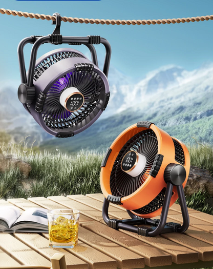 BowLift | Riley 3-in-1 Camping Fan with LED and Power Bank – 20,000mAh Outdoor Fan with Hook & Remote Control