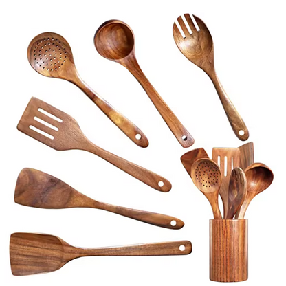 EcoWood – Luxurious wooden cookware set with Karnz storage bucket
