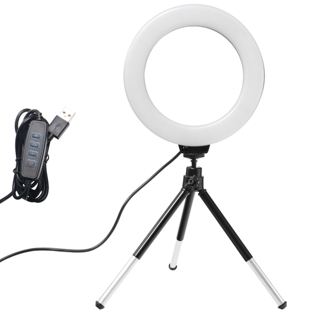 Skanto | Ring Light with Stand 6-inch Holder for Live Stream LED Ring Light Youtube Video with Stand
