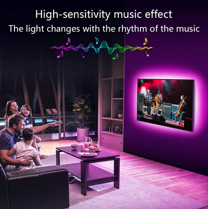 Skanto | LED Light Strips for Bedroom RGB 5050 Bluetooth Control Feet Support Light Decor