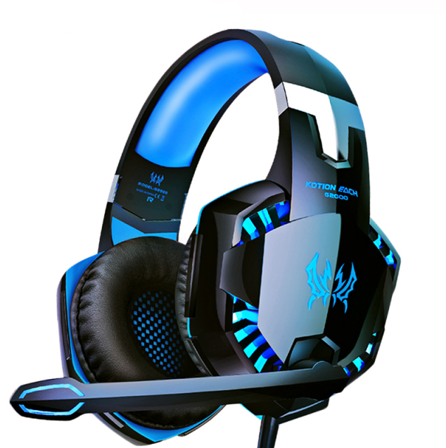 BowLift | Gaming Headphones For PC Bass Stereo Over-Head Earphone Casque Laptop Microphone