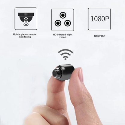 Skanto | Waterproof HD Mini Camera with Night Vision and Wide-Angle Lens IP WiFi 1080P HD 160° Wide Angle