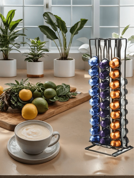 BowLift | Stylish Standing Holder for Coffee Capsules – Space-saving and Modern