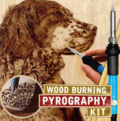 Skanto | Wood Burning Kit | Adjustable Temperature & 28 Tips | Creative Hobby