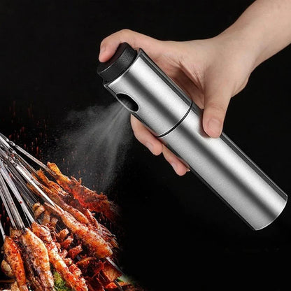 BowLift | Oil Sprayer CULINARA FineMist | 100 ml Stainless Steel Spray Bottle | For Oil, Vinegar & BBQ | Refillable & Fine Dosage