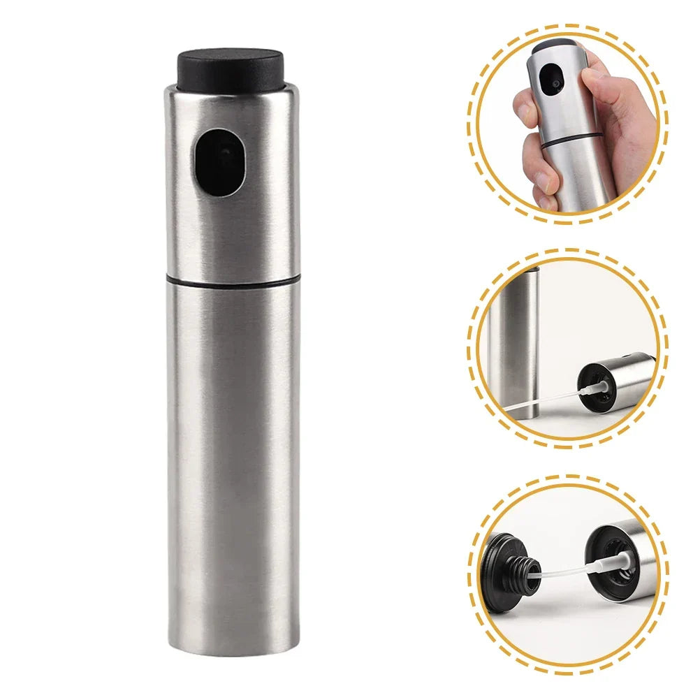 BowLift | Oil Sprayer CULINARA FineMist | 100 ml Stainless Steel Spray Bottle | For Oil, Vinegar & BBQ | Refillable & Fine Dosage