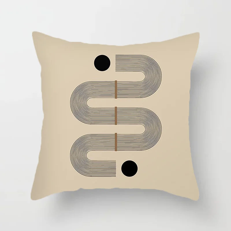 Modern Art Abstract Pattern Decorative Pillow Covers Creative Line Sofa Chair Cushion Cover Home Office Decor | Skanto